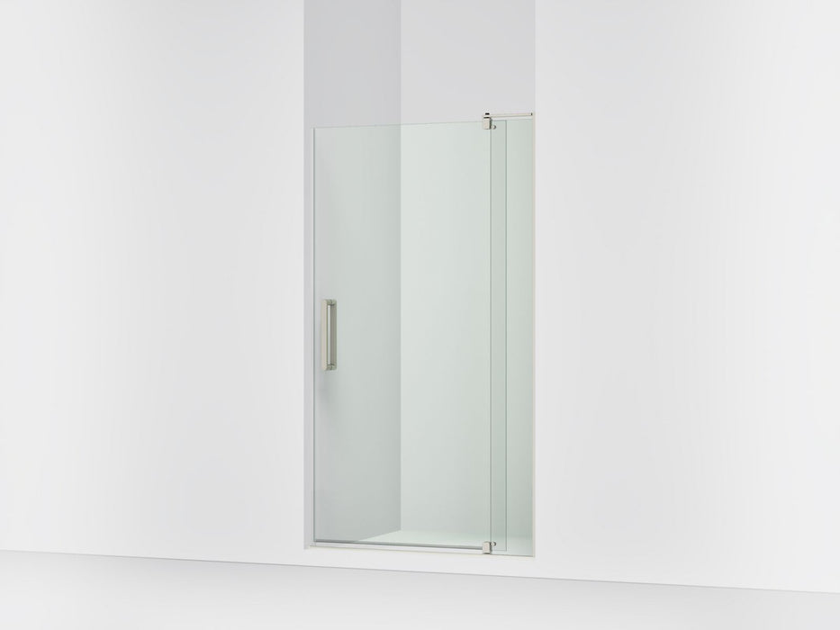 KOHLER K-707531-L Revel Pivot shower door, 70" H x 35-1/8 - 40" W, with 5/16" thick Crystal Clear glass, anodized brushed...