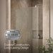 KOHLER K-707531-L Revel Pivot shower door, 70" H x 35-1/8 - 40" W, with 5/16" thick Crystal Clear glass, anodized brushed...