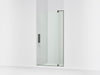 KOHLER K-707536-L Revel Pivot shower door, 74" H x 35-1/8 - 40" W, with 5/16" thick Crystal Clear glass, anodized dark bronze