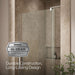 KOHLER K-707536-L Revel Pivot shower door, 74" H x 35-1/8 - 40" W, with 5/16" thick Crystal Clear glass, bright polished...