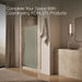 KOHLER K-707541-D3 Revel Pivot shower door, 70" H x 39-1/8 - 44" W, with 5/16" thick Frosted glass, anodized brushed...