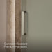 KOHLER K-707541-D3 Revel Pivot shower door, 70" H x 39-1/8 - 44" W, with 5/16" thick Frosted glass, anodized brushed...