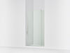KOHLER K-707541-L Revel Pivot shower door, 70" H x 39-1/8 - 44" W, with 5/16" thick Crystal Clear glass, bright polished...