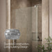 KOHLER K-707546-L Revel Pivot shower door, 74" H x 39-1/8 - 44" W, with 5/16" thick Crystal Clear glass, anodized brushed...