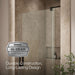 KOHLER K-707546-L Revel Pivot shower door, 74" H x 39-1/8 - 44" W, with 5/16" thick Crystal Clear glass, anodized dark...