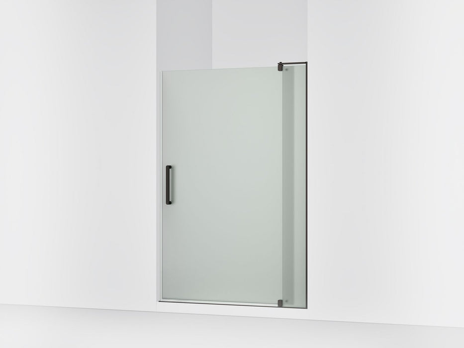KOHLER K-707551-D3 Revel Pivot shower door, 70" H x 43-1/8 - 48" W, with 5/16" thick Frosted glass