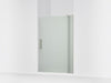 KOHLER K-707551-D3 Revel Pivot shower door, 70" H x 43-1/8 - 48" W, with 5/16" thick Frosted glass, anodized brushed nickel