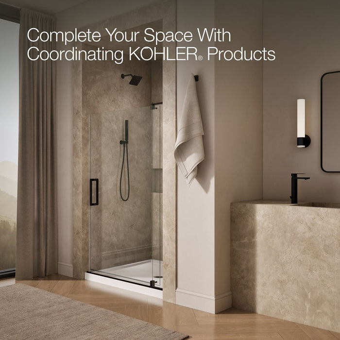 KOHLER K-707551-L Revel 70" H pivot shower door with 5/16"-thick glass, anodized dark bronze - view 5