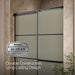 KOHLER K-707606-6G80 Elate Sliding shower door, 70-1/2" H x 44-1/4 - 47-5/8" W, with 1/4" thick Frosted glass with...
