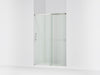 KOHLER K-707606-6L Elate Sliding shower door, 70-1/2" H x 44-1/4 - 47-5/8" W, with 1/4" thick Crystal Clear glass, matte...
