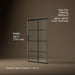 KOHLER K-707606-6G79 Elate Sliding shower door, 70-1/2" H x 44-1/4 - 47-5/8" W, with 1/4" thick Crystal Clear glass with