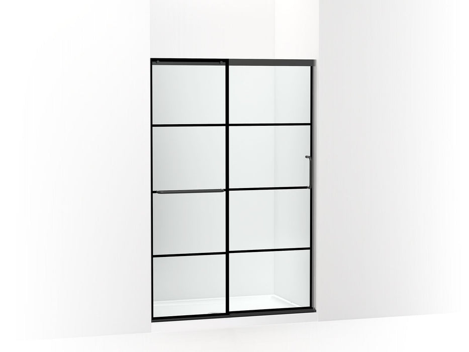 KOHLER K-707606-6G79 Elate Sliding shower door, 70-1/2" H x 44-1/4 - 47-5/8" W, with 1/4" thick Crystal Clear glass with