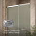 KOHLER K-707607-6D3 Elate Sliding shower door, 70-1/2" H x 50-1/4 - 53-5/8" W, with 1/4" thick Frosted glass, bright...