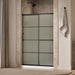 KOHLER K-707607-6G80 Elate Sliding shower door, 70-1/2" H x 50-1/4 - 53-5/8" W, with 1/4" thick Frosted glass with recta