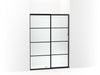 KOHLER K-707607-6G80 Elate Sliding shower door, 70-1/2" H x 50-1/4 - 53-5/8" W, with 1/4" thick Frosted glass with recta