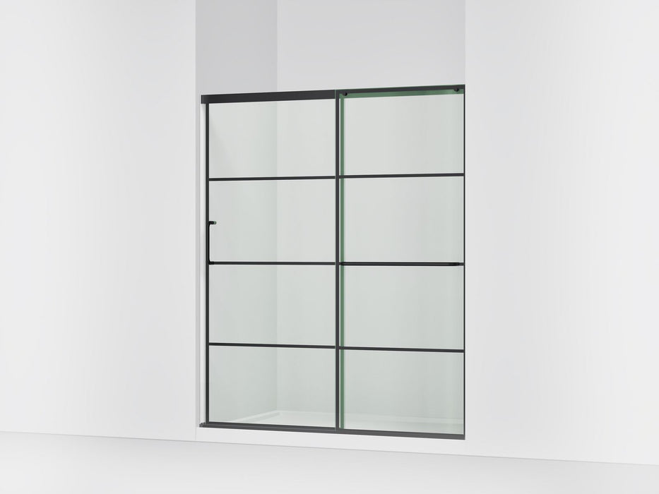 KOHLER K-707608-6G79 Elate Sliding shower door, 70-1/2" H x 56-1/4 - 59-5/8" W, with 1/4" thick Crystal Clear glass with...