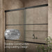 KOHLER K-707608-6G79 Elate Sliding shower door, 70-1/2" H x 56-1/4 - 59-5/8" W, with 1/4" thick Crystal Clear glass with...