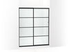 KOHLER K-707608-6G80 Elate Sliding shower door, 70-1/2" H x 56-1/4 - 59-5/8" W, with 1/4" thick Frosted glass with recta