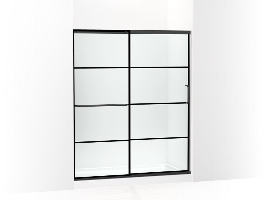 KOHLER K-707608-6G79 Elate Sliding shower door, 70-1/2" H x 56-1/4 - 59-5/8" W, with 1/4" thick Crystal Clear glass with