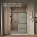 KOHLER K-707608-6G80 Elate Sliding shower door, 70-1/2" H x 56-1/4 - 59-5/8" W, with 1/4" thick Frosted glass with recta