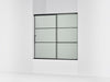 KOHLER K-707609-6G80 Elate Sliding bath door, 56-3/4" H x 56-1/4 - 59-5/8" W, with 1/4" thick Frosted glass with...