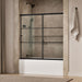 KOHLER K-707609-6G79 Elate Sliding bath door, 56-3/4" H x 56-1/4 - 59-5/8" W, with 1/4" thick Crystal Clear glass with r