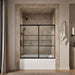 KOHLER K-707609-6G79 Elate Sliding bath door, 56-3/4" H x 56-1/4 - 59-5/8" W, with 1/4" thick Crystal Clear glass with r