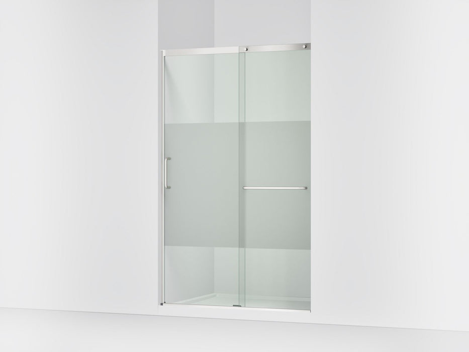 KOHLER K-707613-8G81 Elate Sliding shower door, 75-1/2" H x 44-1/4 - 47-5/8" W, with heavy 5/16" thick Crystal Clear...