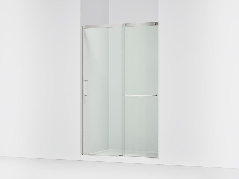 KOHLER K-707613-8L Elate Sliding shower door, 75-1/2" H x 44-1/4 - 47-5/8" W, with heavy 5/16" thick Crystal Clear glass