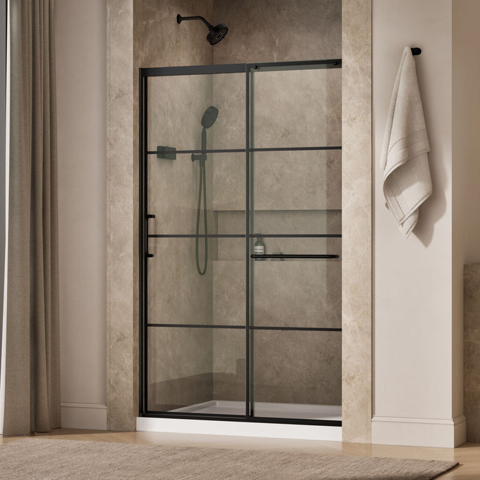 KOHLER K-707613-8G79 Elate Sliding shower door, 75-1/2" H x 44-1/4 - 47-5/8" W, with heavy 5/16" thick Crystal Clear gla