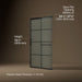 KOHLER K-707613-8G80 Elate Sliding shower door, 75-1/2" H x 44-1/4 - 47-5/8" W, with heavy 5/16" thick Frosted glass wit