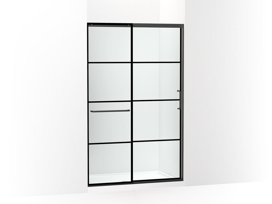 KOHLER K-707613-8G79 Elate Sliding shower door, 75-1/2" H x 44-1/4 - 47-5/8" W, with heavy 5/16" thick Crystal Clear gla