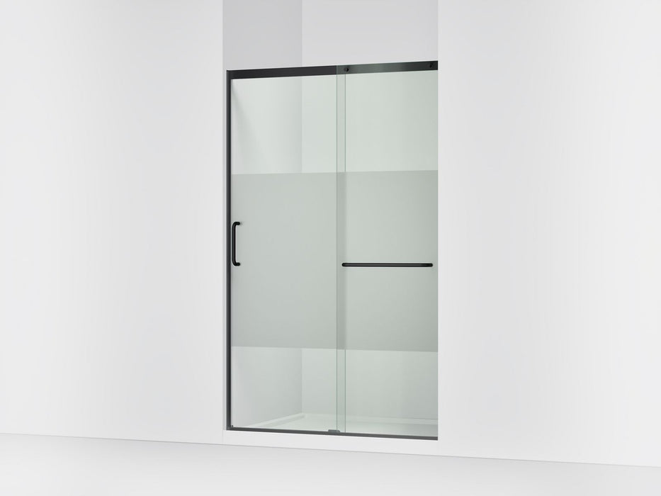 KOHLER K-707614-8G81 Elate Sliding shower door, 75-1/2" H x 50-1/4 - 53-5/8" W, with heavy 5/16" thick Crystal Clear...