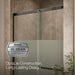 KOHLER K-707614-8G81 Elate Sliding shower door, 75-1/2" H x 50-1/4 - 53-5/8" W, with heavy 5/16" thick Crystal Clear...