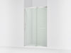 KOHLER K-707614-8L Elate Sliding shower door, 75-1/2" H x 50-1/4 - 53-5/8" W, with heavy 5/16" thick Crystal Clear glass,...