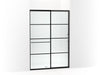 KOHLER K-707614-8G80 Elate Sliding shower door, 75-1/2" H x 50-1/4 - 53-5/8" W, with heavy 5/16" thick Frosted glass wit