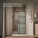 KOHLER K-707614-8G80 Elate Sliding shower door, 75-1/2" H x 50-1/4 - 53-5/8" W, with heavy 5/16" thick Frosted glass wit