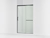 KOHLER K-707614-8L Elate Sliding shower door, 75-1/2" H x 50-1/4 - 53-5/8" W, with heavy 5/16" thick Crystal Clear glass