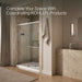 KOHLER K-707615-8L Elate Tall 75-1/2" H sliding shower door with 5/16"-thick glass, bright silver - view 3