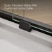 KOHLER K-707615-8L Elate Tall 75-1/2" H sliding shower door with 5/16"-thick glass, matte black - view 4