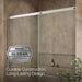 KOHLER K-707615-8L Elate Tall 75-1/2" H sliding shower door with 5/16"-thick glass, matte nickel - view 5
