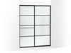 KOHLER K-707615-8G79 Elate Sliding shower door, 75-1/2" H x 56-1/4 - 59-5/8" W, with heavy 5/16" thick Crystal Clear gla