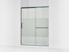 KOHLER K-707615-8G81 Elate Sliding shower door, 75-1/2" H x 56-1/4 - 59-5/8" W, with heavy 5/16" thick Crystal Clear gla