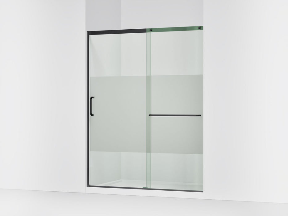 KOHLER K-707615-8G81 Elate Sliding shower door, 75-1/2" H x 56-1/4 - 59-5/8" W, with heavy 5/16" thick Crystal Clear gla