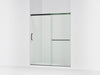 KOHLER K-707616-8L Elate Sliding shower door, 75-1/2" H x 62-1/4 - 65-5/8" W, with heavy 5/16" thick Crystal Clear glass