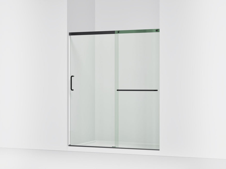 KOHLER K-707616-8L Elate Sliding shower door, 75-1/2" H x 62-1/4 - 65-5/8" W, with heavy 5/16" thick Crystal Clear glass