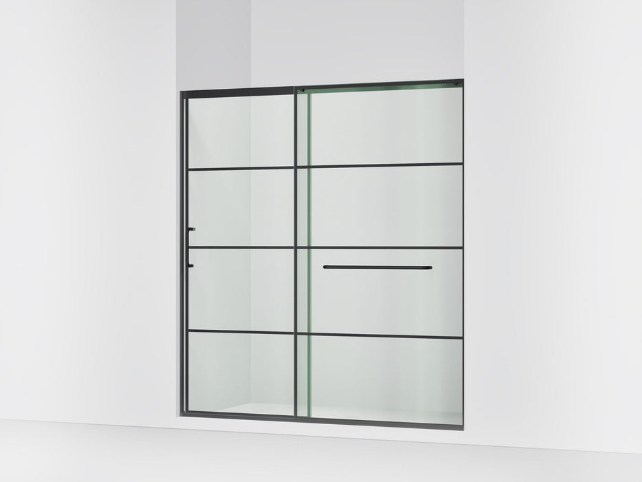 KOHLER K-707617-8G79 Elate Sliding shower door, 75-1/2" H x 68-1/4 - 71-5/8" W, with heavy 5/16" thick Crystal Clear...