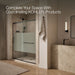 KOHLER K-707617-8G81 Elate Sliding shower door, 75-1/2" H x 68-1/4 - 71-5/8" W, with heavy 5/16" thick Crystal Clear...