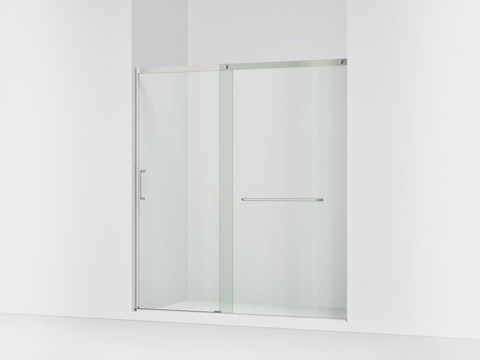 KOHLER K-707617-8L Elate Sliding shower door, 75-1/2" H x 68-1/4 - 71-5/8" W, with heavy 5/16" thick Crystal Clear glass,...