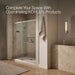 KOHLER K-707617-8L Elate Sliding shower door, 75-1/2" H x 68-1/4 - 71-5/8" W, with heavy 5/16" thick Crystal Clear glass,...